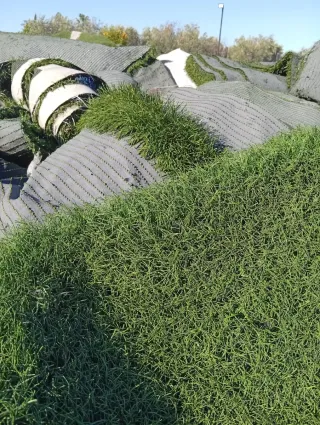 Césped artificial reciclado