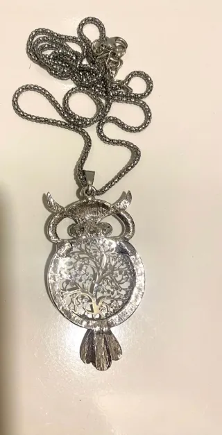 Colgante Búho Plata con Circonitas