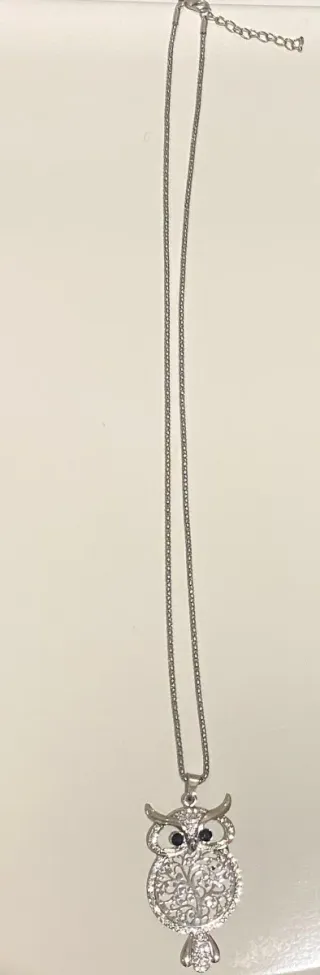 Colgante Búho Plata con Circonitas