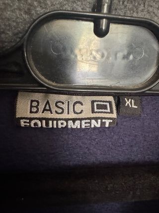 Chaqueta polar BASIC EQUIPMENT azul y gris