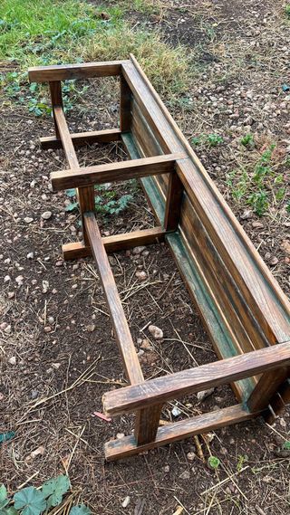 Banco de madera para jardín