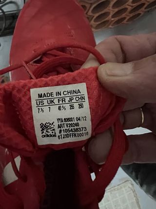 Zapatillas Atletismo Adidas Clavos Roja