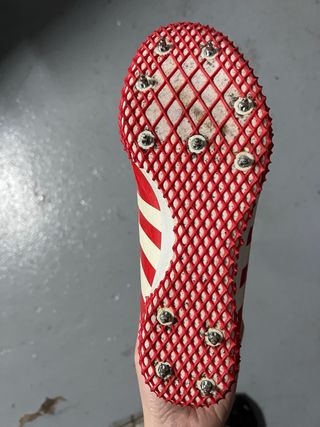 Zapatillas Atletismo Adidas Clavos Roja