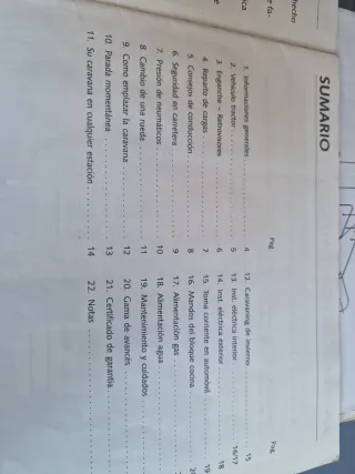 Manual original caravana burstner city tn 1994