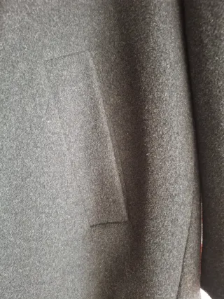 Cappotto nero da uomo XL in lana e cachemire