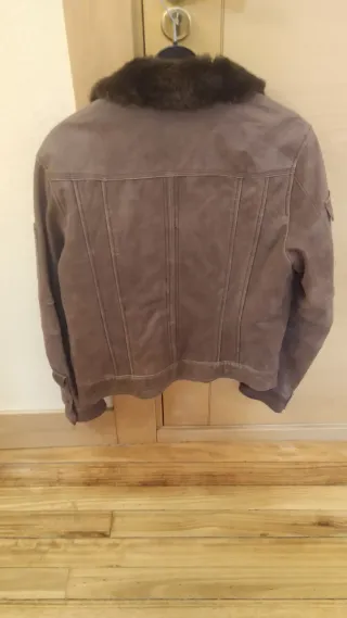 Chaqueta bomber piel HE marrón