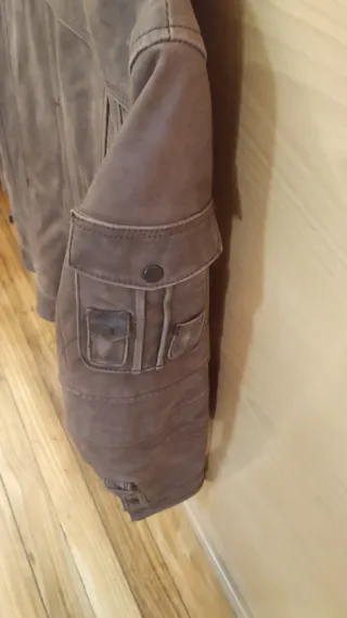 Chaqueta bomber piel HE marrón