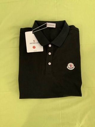 Conjunto Moncler Polo y Shorts Negro