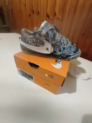 Nike Blazer Custom Grigio Blu