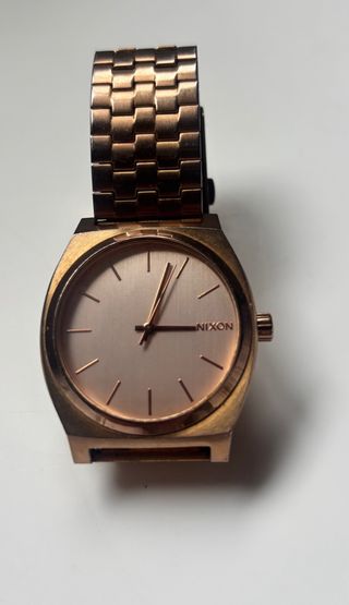 Reloj Nixon The Time Teller Unisex Dorado Rosado