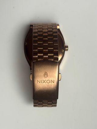 Reloj Nixon The Time Teller Unisex Dorado Rosado