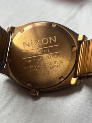 Reloj Nixon The Time Teller Unisex Dorado Rosado