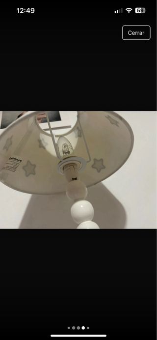 Lámpara infantil con estrellas