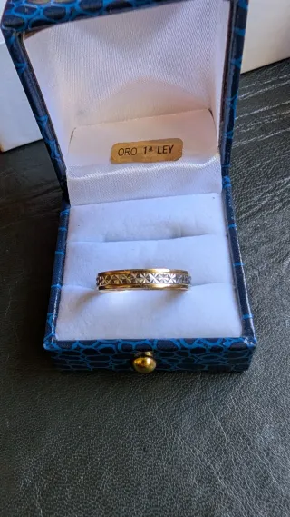 Alianzas preciosa para está fiesta nueva oro 18 ki