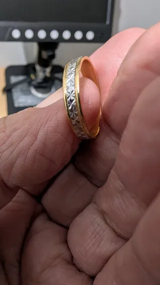 Alianzas preciosa para está fiesta nueva oro 18 ki