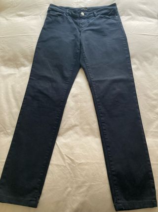 Pantalón Massimo Dutti azul mujer