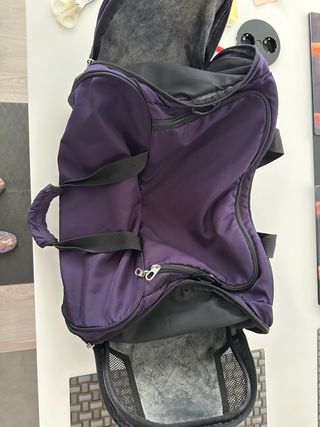 Bolsa de deporte Nike morada, lavada para venderla