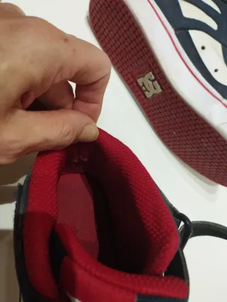 Zapatillas DC Shoes niño azul y blanco