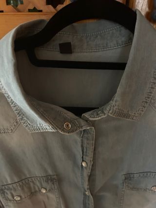 Camisa vaquera chica azul