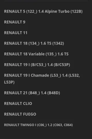 Tapa delco y rotor RENAULT 5.9.11.18.19.21.FUEGO..