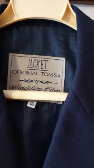 Chaqueta de traje azul marino para hombre