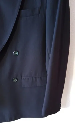 Chaqueta de traje azul marino para hombre