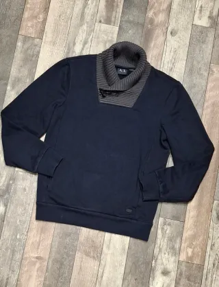 Armani Exchange Felpa Blu Taglia S