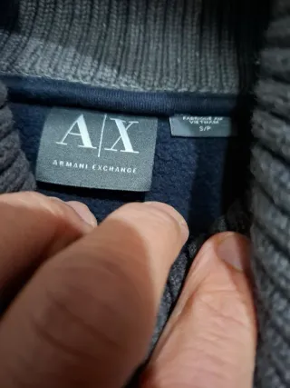 Armani Exchange Felpa Blu Taglia S