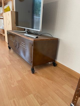 Aparador Metálico Madera Ruedas