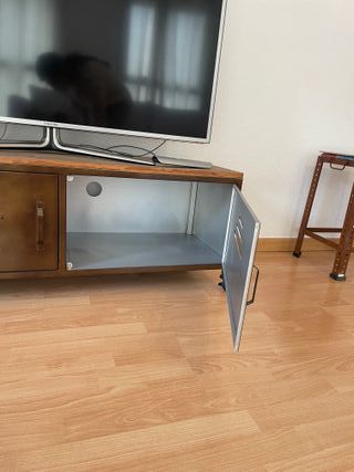 Aparador Metálico Madera Ruedas