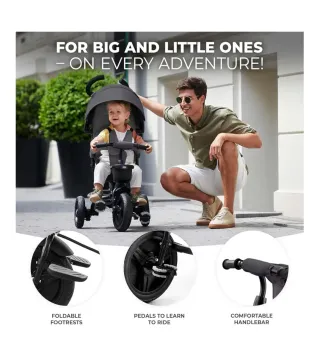 Triciclo Kinderkraft Aveo Plegable Bebé