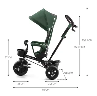 Triciclo Kinderkraft Aveo Plegable Bebé