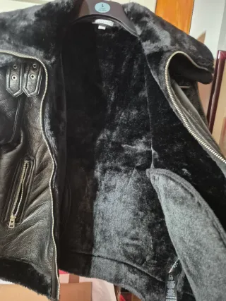 Chaqueta negra forrada mujer Talla L