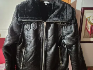 Chaqueta negra forrada mujer Talla L