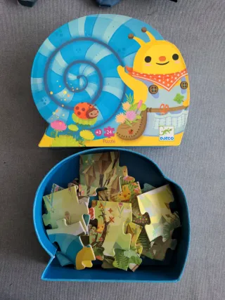 Puzzle Djeco Caracol 24 piezas +3 años