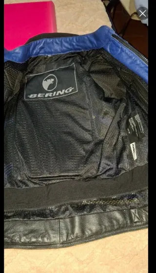 Chaqueta de cuero para moto Bering