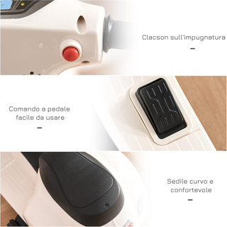 Moto Elettrica per Bambini 6V con Licenza Ufficial