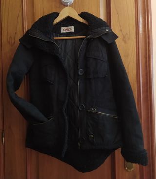 Cazadora/parka ONLY negra