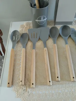 Set Utensili Cucina 12 Pezzi Silicone