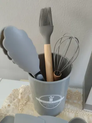 Set Utensili Cucina 12 Pezzi Silicone