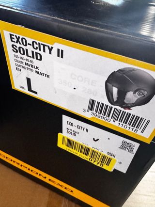 Casco Scorpion Exo-City II Negro Mate Talla L / F1