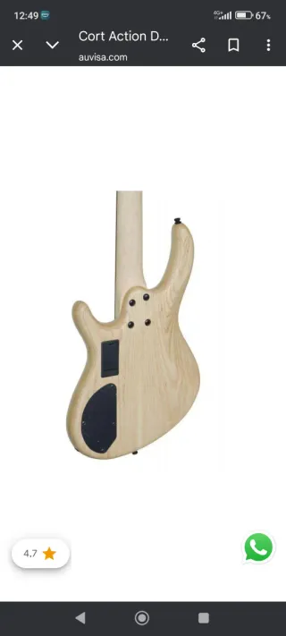 Bajo Eléctrico Cort Action DLX Activo Eq.Mark bass