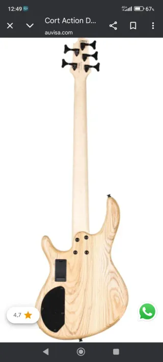 Bajo Eléctrico Cort Action DLX Activo Eq.Mark bass