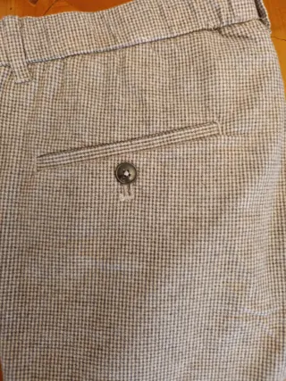 Pantalón de vestir Mango gris hombre