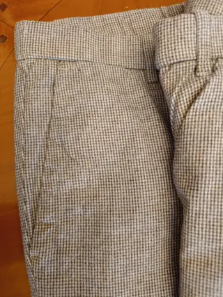 Pantalón de vestir Mango gris hombre