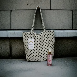Mini Tote Bag Pois Artigianale + Profumo Omaggio