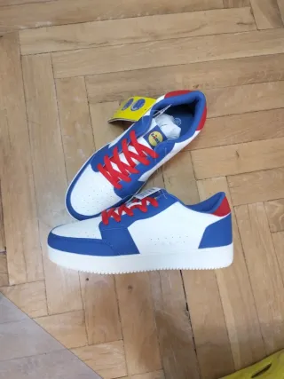 Zapatillas Lidl Blancas y Azules