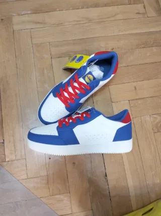 Zapatillas Lidl Blancas y Azules