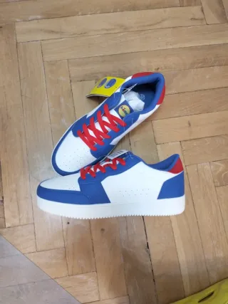 Zapatillas Lidl Blancas y Azules