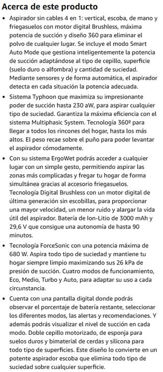 Aspiradora sin cable Cecotec Rockstar2000 Ultimate